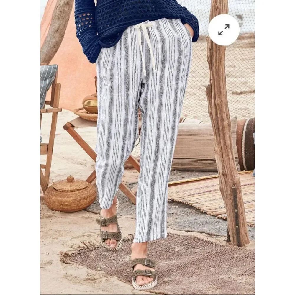 Sundance Striped Cotton Pants